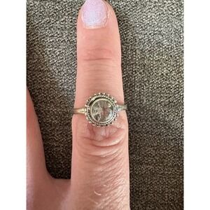 Sterling Silver 925 Clear Stone Ring Size 7